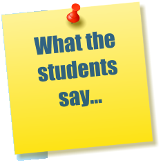 What the students say...